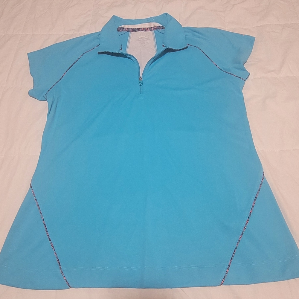 Slazenger Light Blue Short Sleeve Polo Size M
